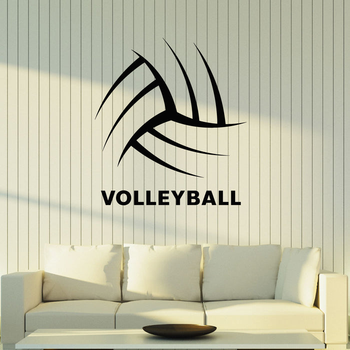 Vinyl Wall Decal Volleyball Game Abstract Ball Sport Beach Stickers Mural (g8047)