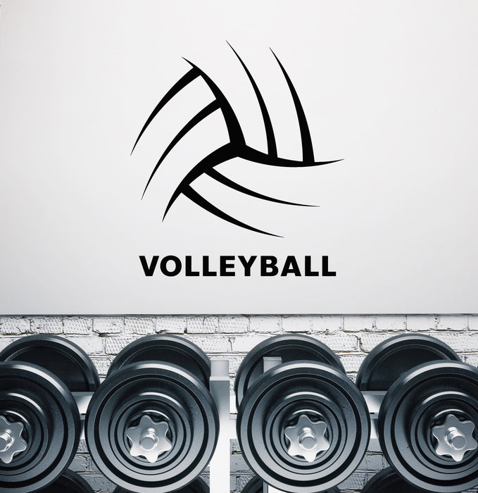 Vinyl Wall Decal Volleyball Game Abstract Ball Sport Beach Stickers Mural (g8047)