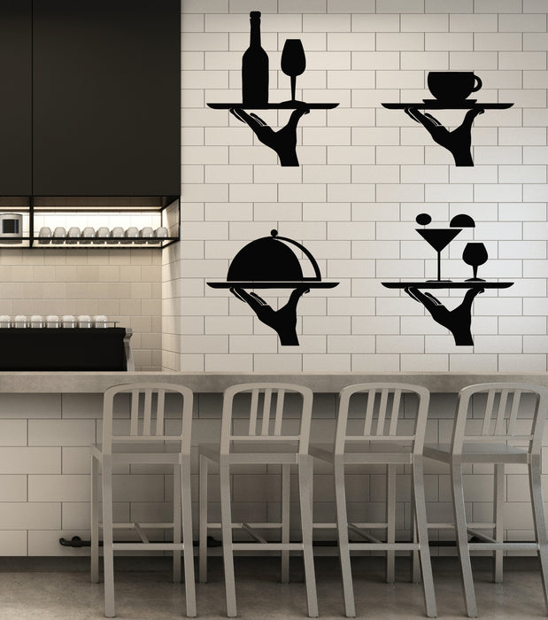 Vinyl Wall Decal Restaurant Cafe Cooking Dinner Bon Appetit Stickers Mural (g6113)