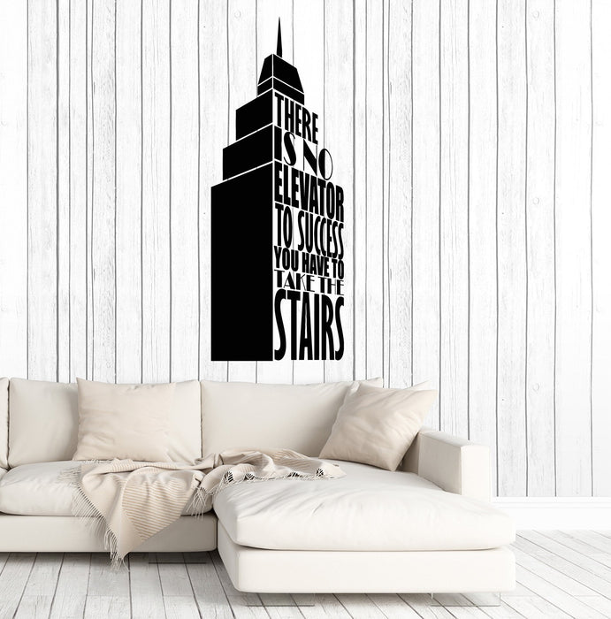 Vinyl Wall Decal Success Quote Building Office Business Art Stickers Mural Unique Gift (ig5084)