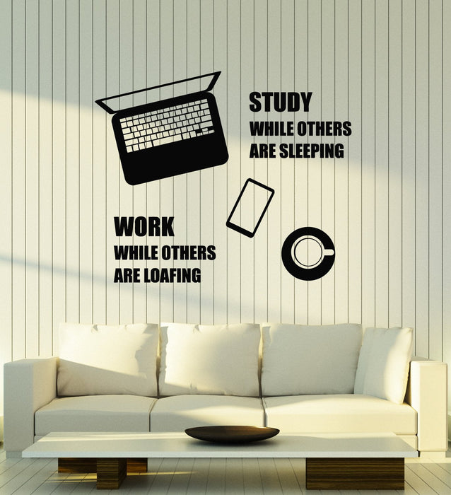 Vinyl Wall Decal Work Motivation Workspace Office Quote Decoration Art Stickers Mural Unique Gift (ig5115)