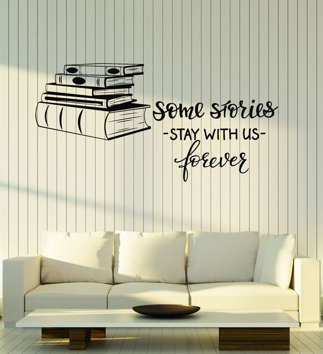 Vinyl Wall Decal Books Shop Quote Library Reading Room Decor Art Stickers Mural Unique Gift (ig5091)