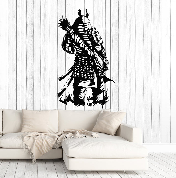 Vinyl Wall Decal Samurai Warrior Armor Teen Room Japanese Art Stickers Mural Unique Gift (ig5131)