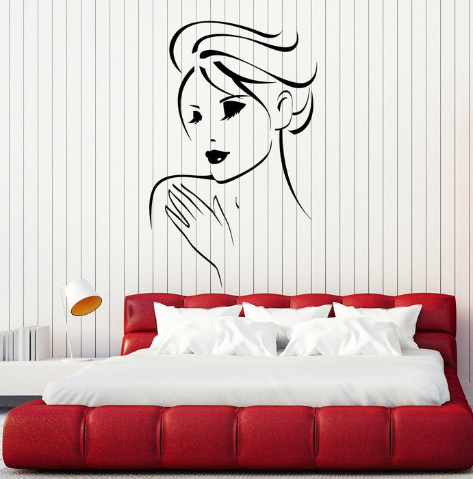 Vinyl Wall Decal Spa Salon Woman Hair Beauty Massage Relax Stickers Mural Unique Gift (ig5080)