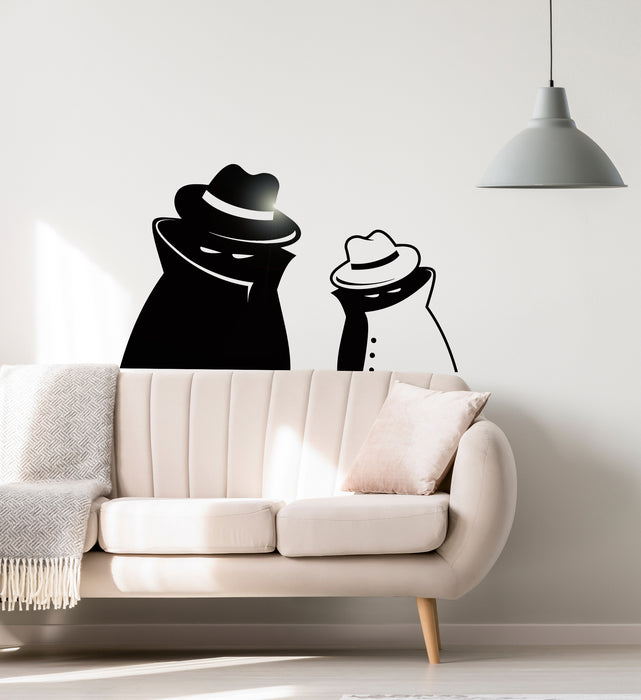 Vinyl Wall Decal Spy Secret Agent Intelligence Stickers Unique Gift (ig4084)