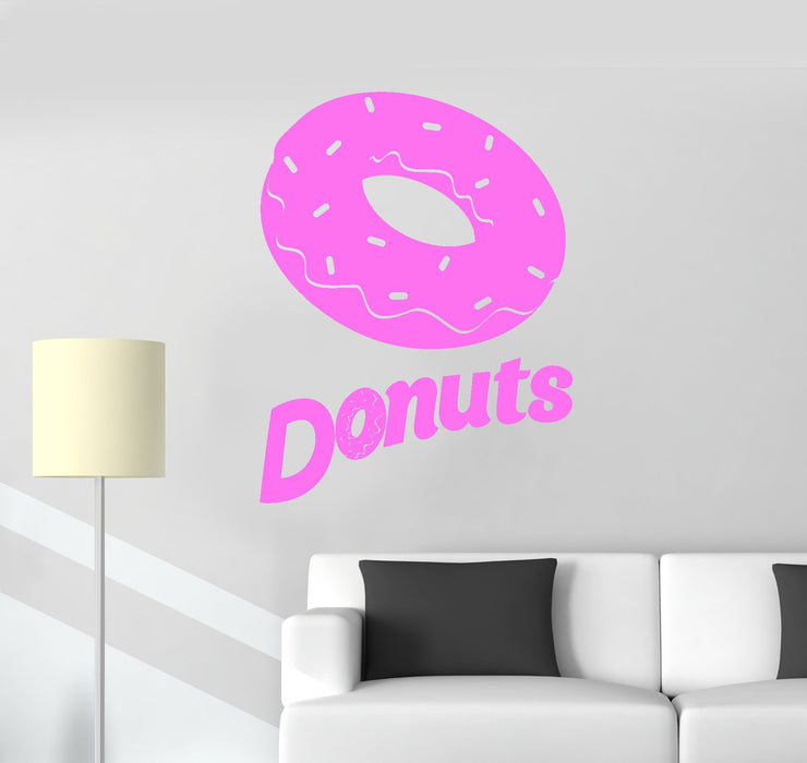 Vinyl Wall Decal Donuts Confectionery Sweet Shop Food Truck Stickers Mural Unique Gift (ig5159)