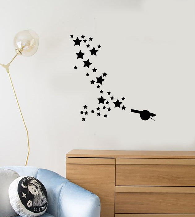 Vinyl Wall Decal Cannon Stars Nursery Bedroom Art Kids Room Decor Stickers Mural (ig5342)