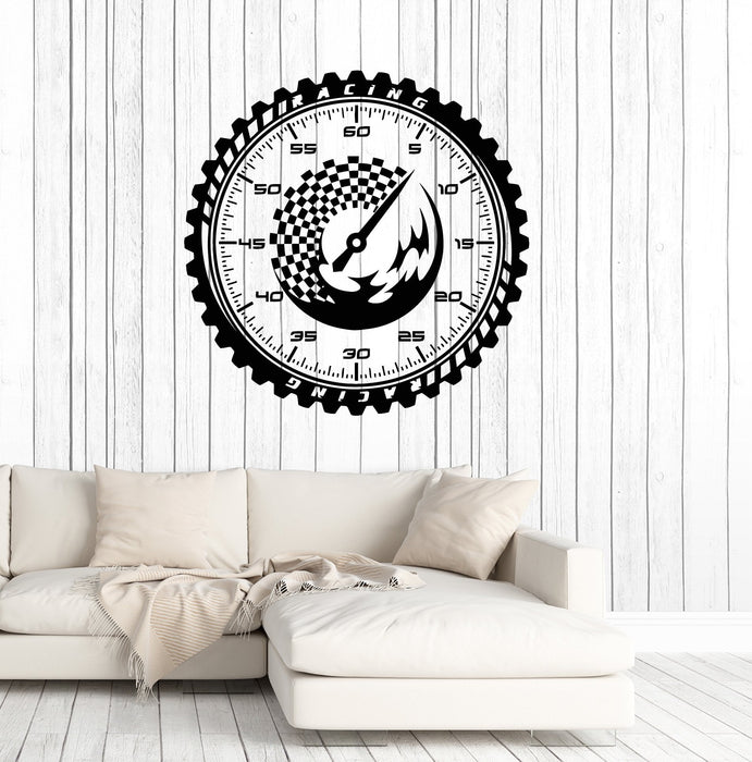 Vinyl Wall Decal Racing Garage Decor Racer Speed Driver Art Stickers Mural Unique Gift (ig5145)