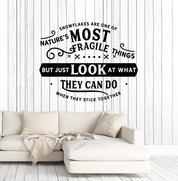 Vinyl Wall Decal Inspire Quote Motivating Room Decor Teamwork Stickers Mural Unique Gift (ig5152)