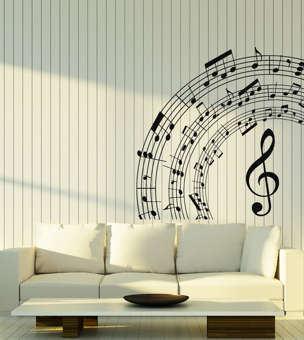 Vinyl Wall Decal Musical Notes Room Art Decor Music School Stickers Mural Unique Gift (ig5161)
