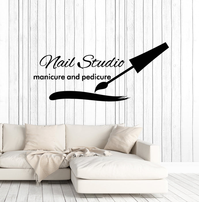 Vinyl Wall Decal Nail Studio Manicure Pedicure Beauty Salon Art Decor Stickers Mural Unique Gift (ig5100)