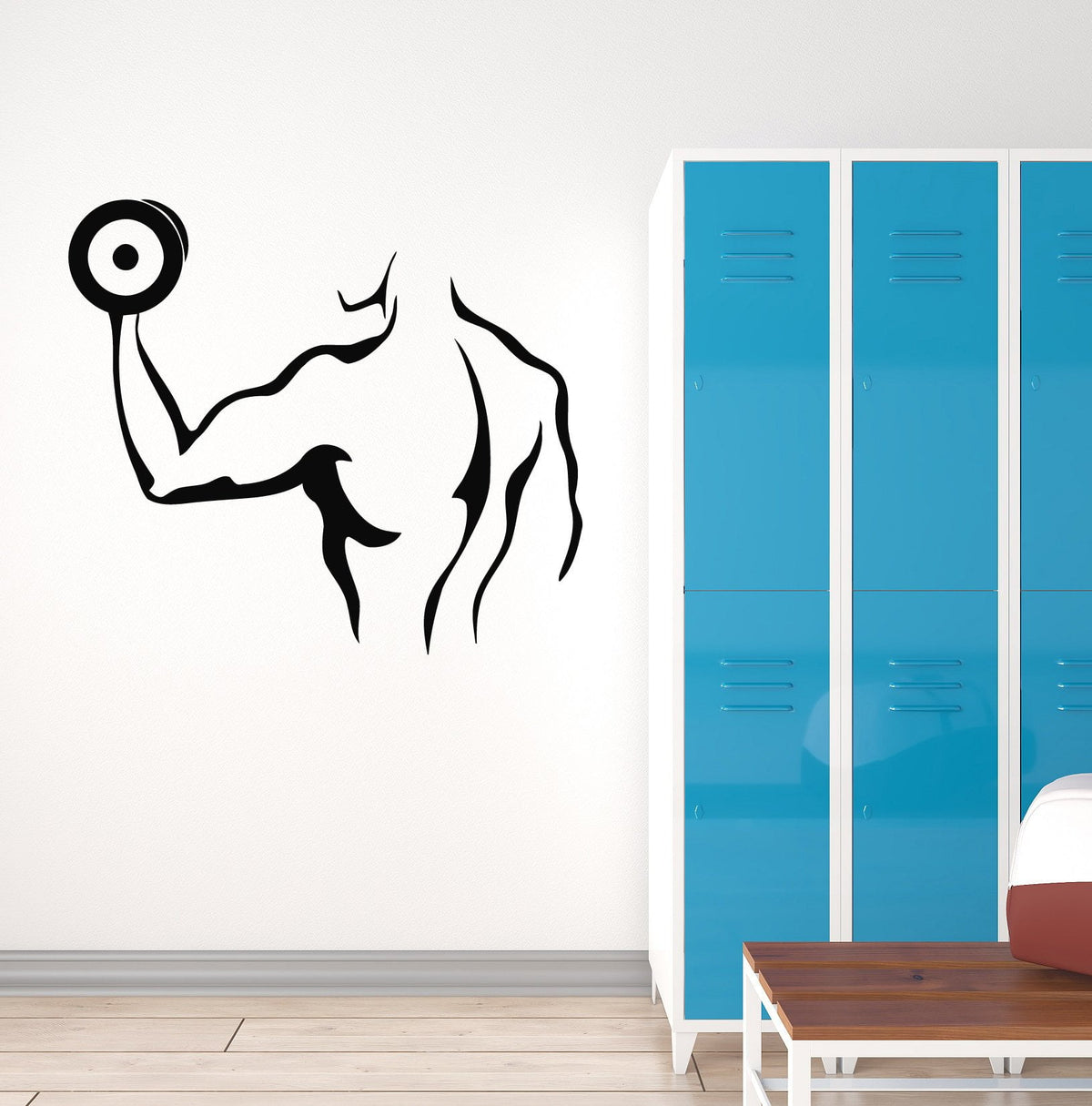 Vinyl Decal Gym Bodybuilding Fitness Strongman Sports Decor Unique Gif ...