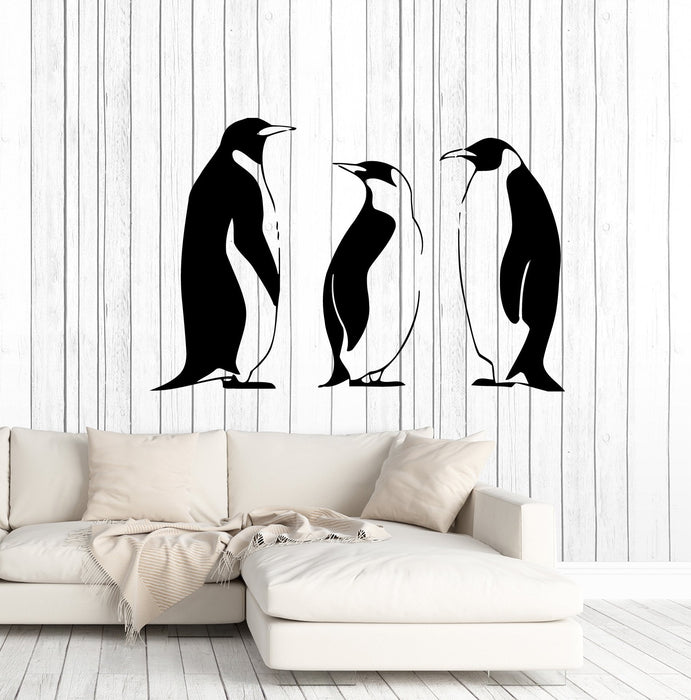 Wall Sticker Vinyl Decal Funny Animal Birds Penguins Arctic Bathroom Decor Unique Gift ig872