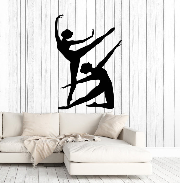 Vinyl Wall Decal Ballet Dancers Girls Silhouette Stickers Mural Unique Gift (ig4970)