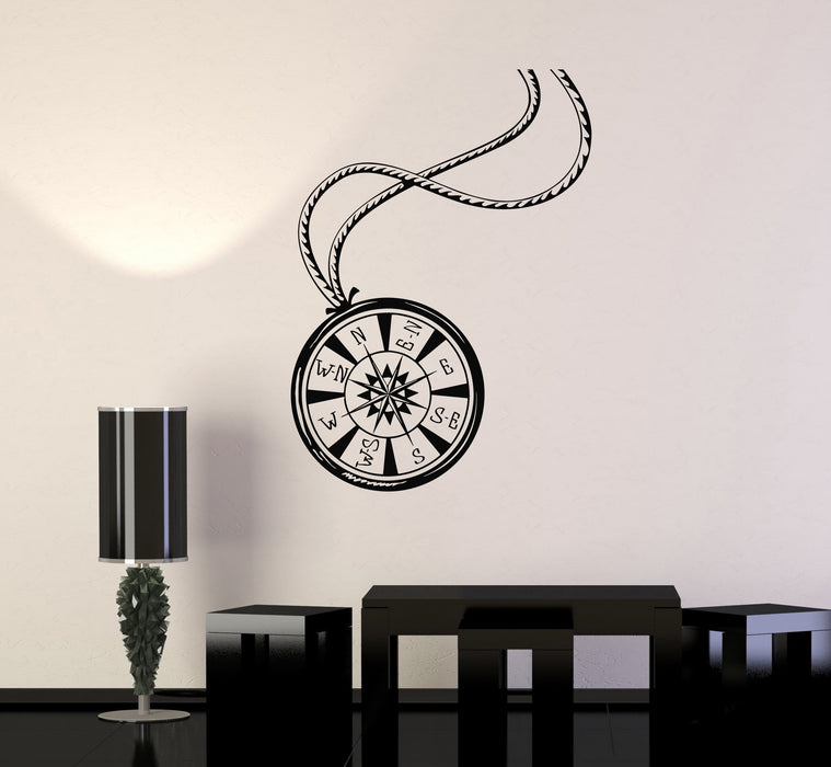 Vinyl Wall Decal Compass Rose Nautical Marine Art Stickers Mural Unique Gift (ig5194)