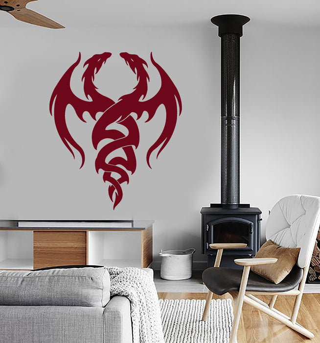 Vinyl Wall Decal Dragons Magic Fantasy Childs Kids Room Stickers Mural Unique Gift (ig5070)