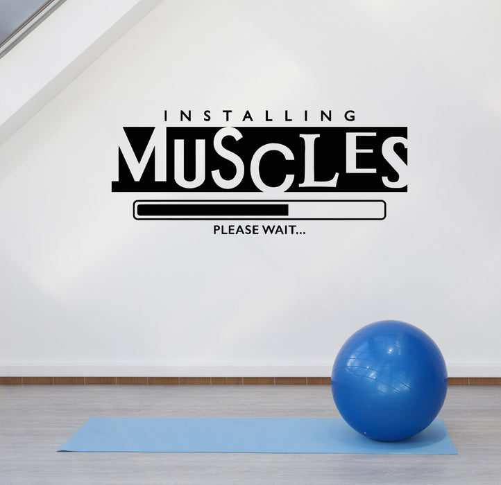 Vinyl Wall Decal Home Muscle Gym Fitness Motivation Sports Decor Stickers Mural Unique Gift (ig5178)