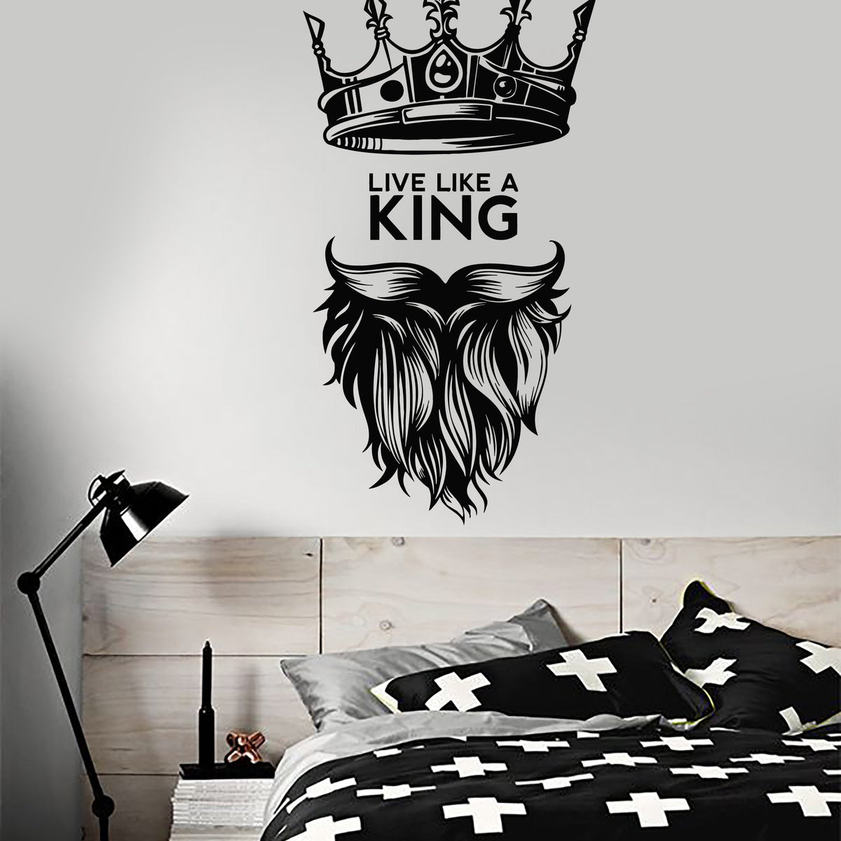 Vinyl Wall Decal King Quote Man Cave Art Decor Bedroom Stickers Mural