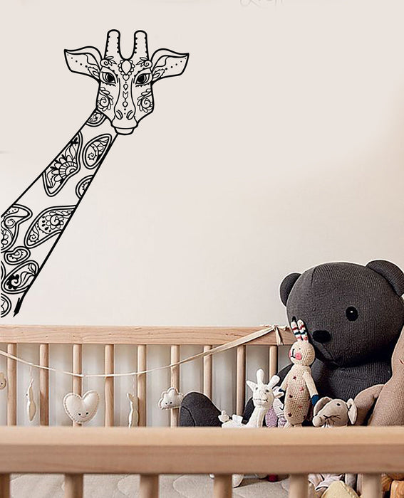 Vinyl Wall Decal Giraffe Neck Kids Room Decorating Art Nursery Stickers Mural Unique Gift (ig5146)