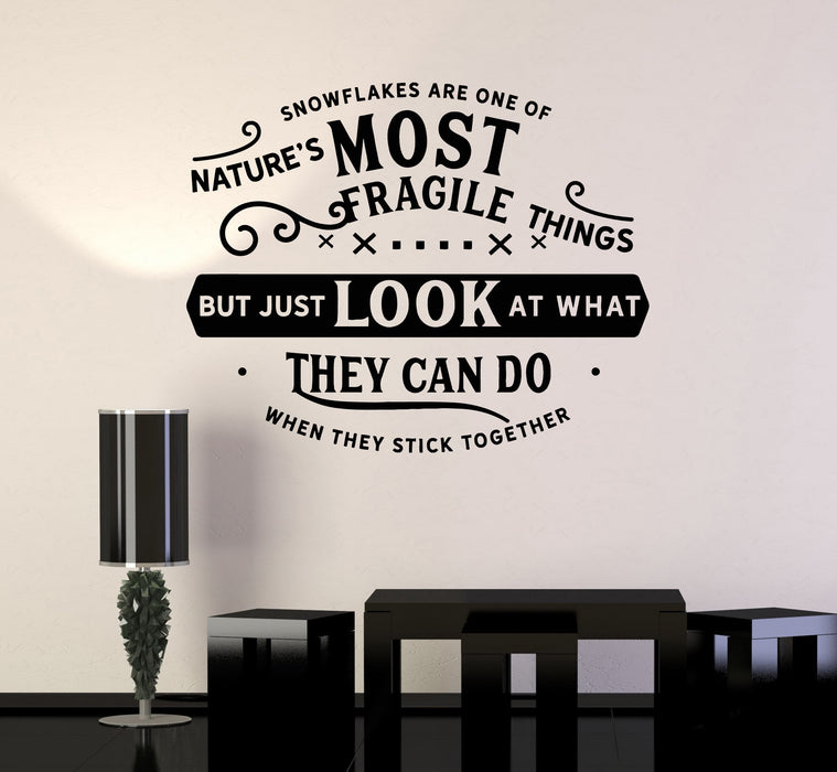 Vinyl Wall Decal Inspire Quote Motivating Room Decor Teamwork Stickers Mural Unique Gift (ig5152)