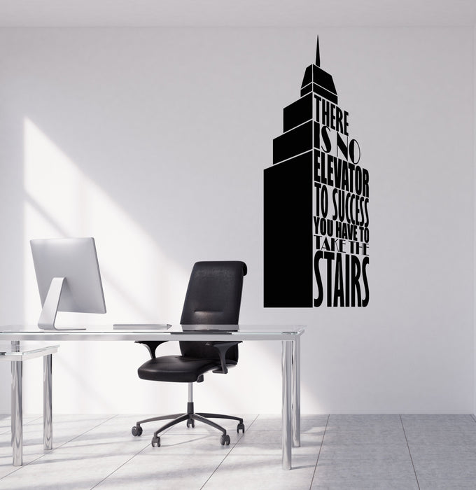Vinyl Wall Decal Success Quote Building Office Business Art Stickers Mural Unique Gift (ig5084)