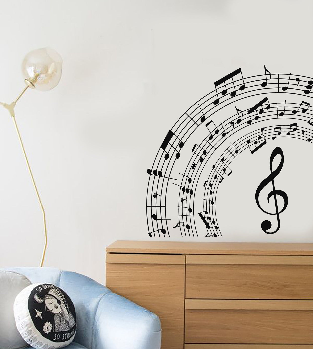 Vinyl Wall Decal Musical Notes Room Art Decor Music School Stickers Mu ...