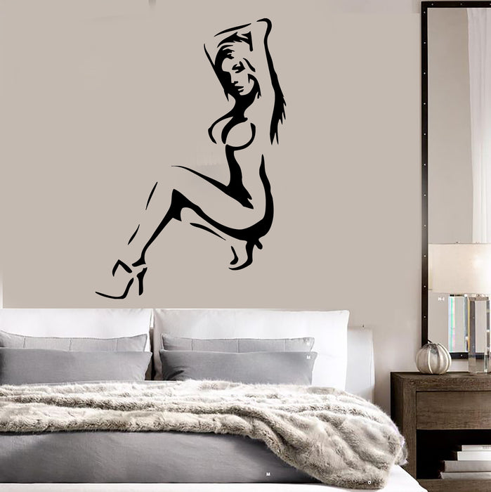 Naked Girl Vinyl Decal Hot Sexy No Clothes Striptease Boobs Wall Stick Wallstickers4you Naked Girl Vinyl Decal Hot Sexy No Clothes Striptease Boobs Wall Stick Wallstickers4you