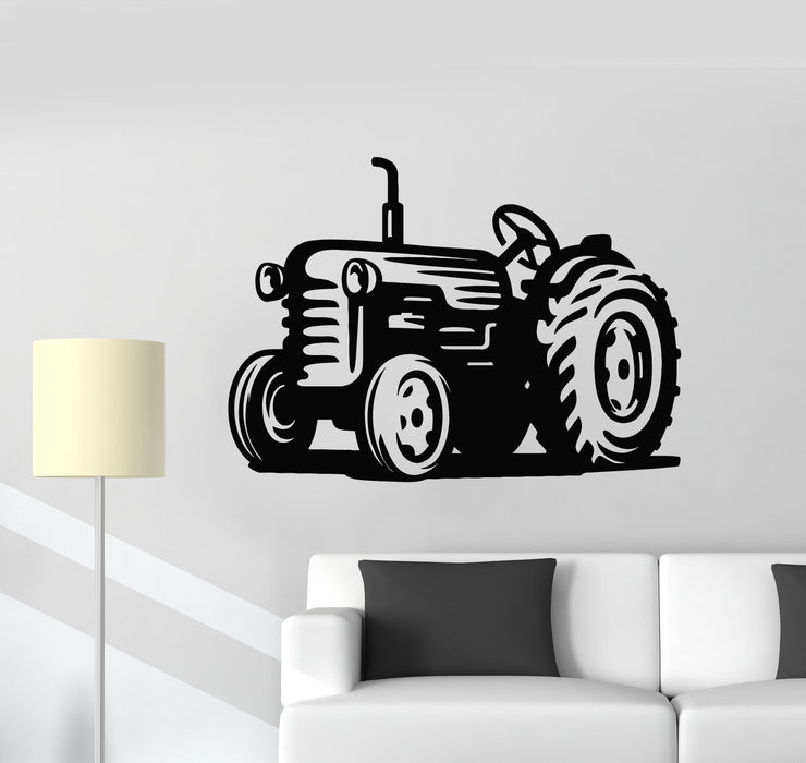 Vinyl Wall Decal Tractor Farm Farmer Kids Room Art Decor Stickers Mural Unique Gift (ig5112)
