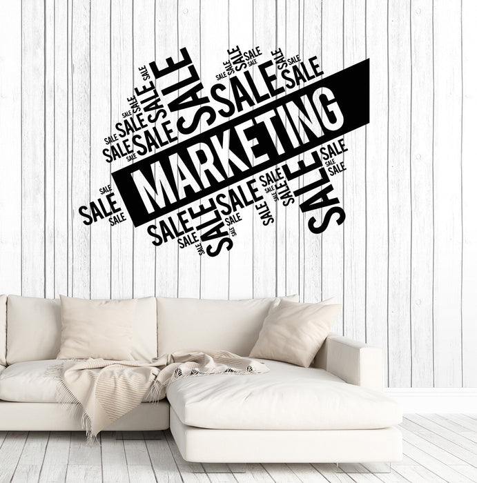 Vinyl Wall Decal Marketing Sale Words Cloud Office Art Decorating Stickers Mural Unique Gift (ig5041)