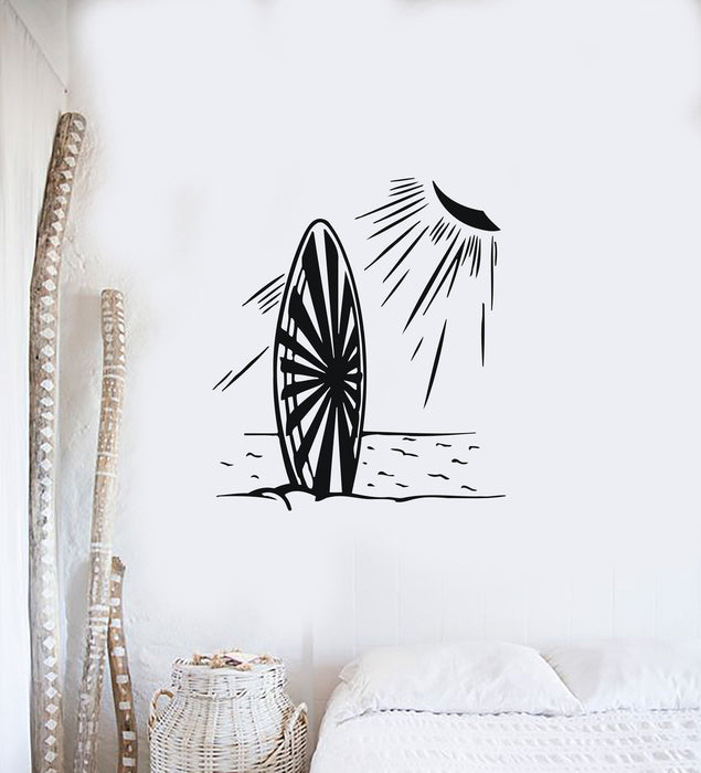 Wall Sticker Vinyl Decal Sea Sun Summer Beach Surf Relaxation Unique Gift (n278)