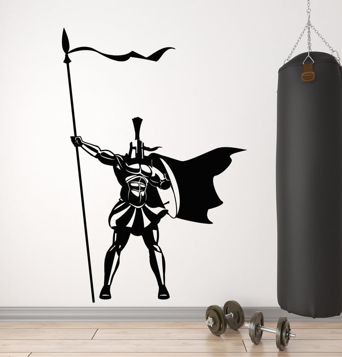 Vinyl Wall Decal Spartan Warrior Ancient Sparta Soldier Courage Stickers Mural (g948)