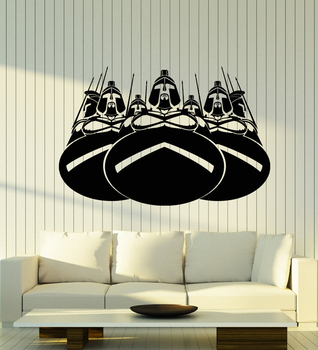 Vinyl Wall Decal Honor Courage Ancient Sparta Spartan Army Warriors Stickers Mural (g3928)