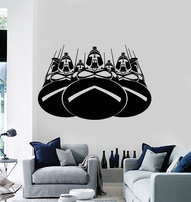 Vinyl Wall Decal Honor Courage Ancient Sparta Spartan Army Warriors Stickers Mural (g3928)