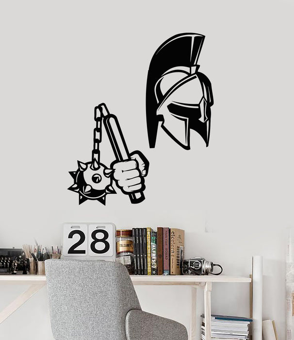 Vinyl Wall Decal History Gladiators Fighter Weapon Helmet Man Cave Stickers Mural (g3204)