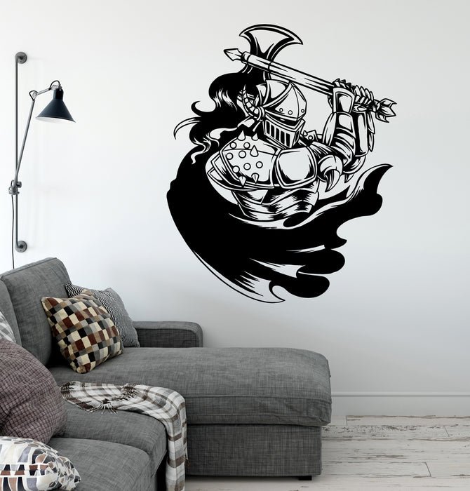 Warrior Vinyl Wall Decal Ancient Armor Military Decor Stickers Mural (k098)