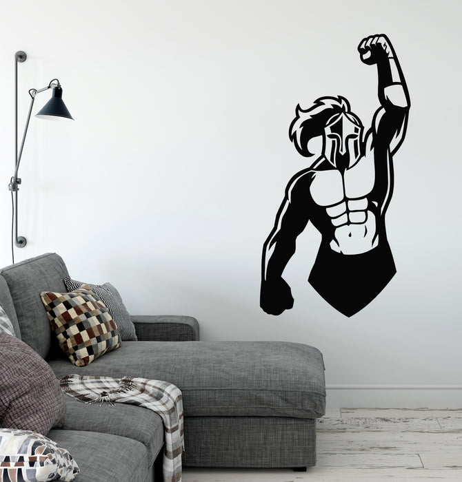 Vinyl Wall Decal Gladiator Fight Club Power Iron Sport Stickers Mural (g8126)