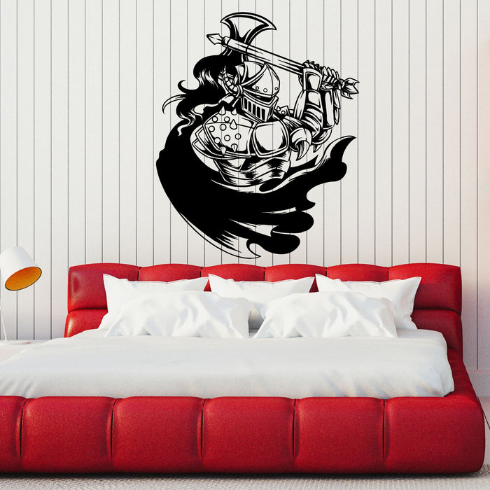 Warrior Vinyl Wall Decal Ancient Armor Military Decor Stickers Mural (k098)