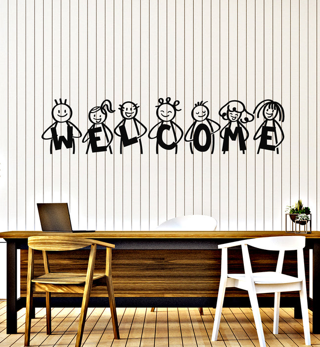 Vinyl Wall Decal Welcome Elementary School Kids Home Decor Stickers Mural (g3064)