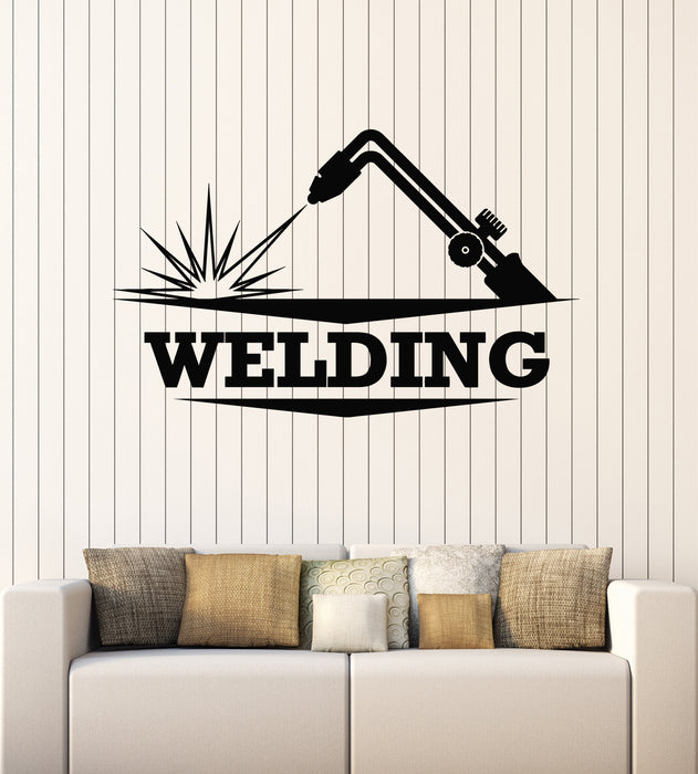 Vinyl Wall Decal Welding Constructing Working Building Decor Stickers Mural (g6724)