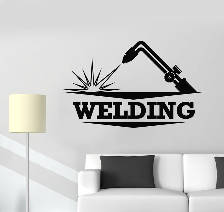 Vinyl Wall Decal Welding Constructing Working Building Decor Stickers Mural (g6724)