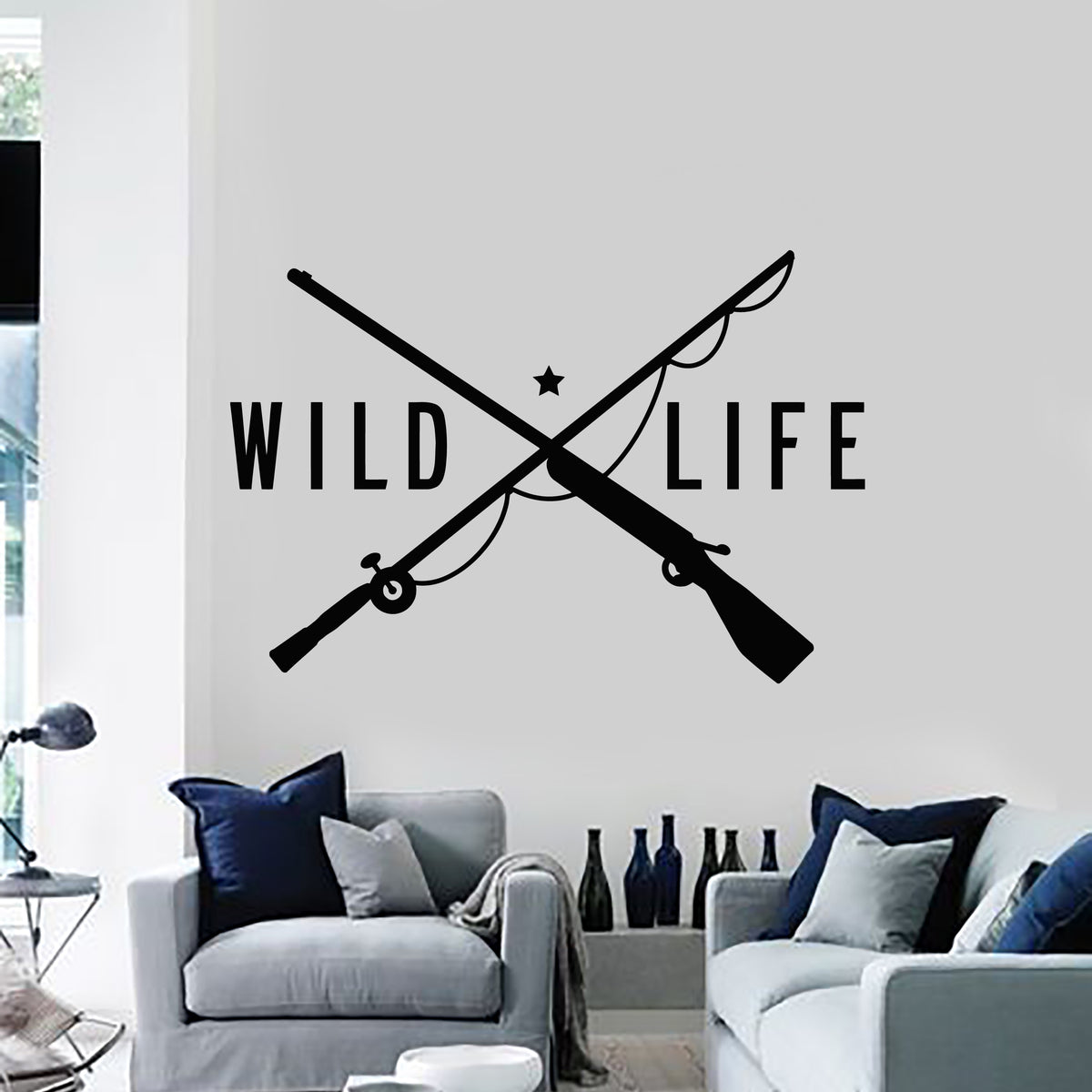 Vinyl Wall Decal Hunting Arrows Wild Animals Fishing Hunting Shop Logo —  Wallstickers4you