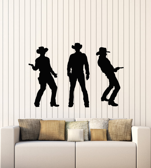 Vinyl Wall Decal Texas Wild West Cowboy Western Style Boys Room Stickers Mural (g2291)