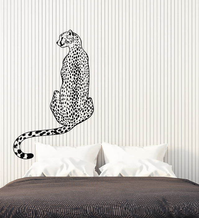 Vinyl Wall Decal Wild Animal Cheetah Big Cat Leopard Stickers Mural (g4829)