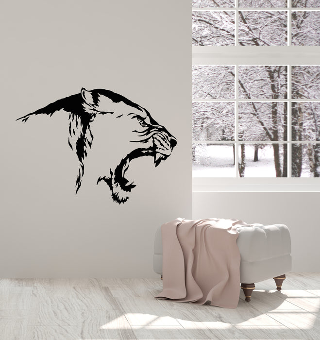 Vinyl Wall Decal Big Cat Head Predator Wild Animal Panter Stickers Mural (g5034)