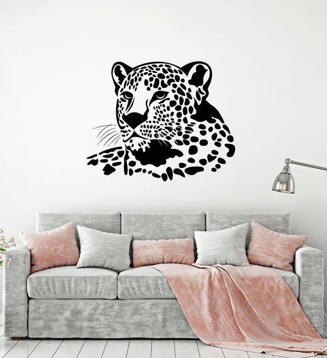 Vinyl Wall Decal Wild Animal Predator Leopard Big Cat Panther Stickers Mural (g4363)