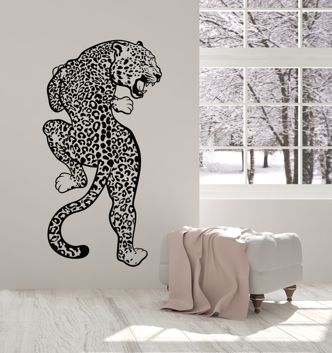 Vinyl Wall Decal Leopard Jaguar Wild Animal Big Cat Predator Stickers Mural (g7281)