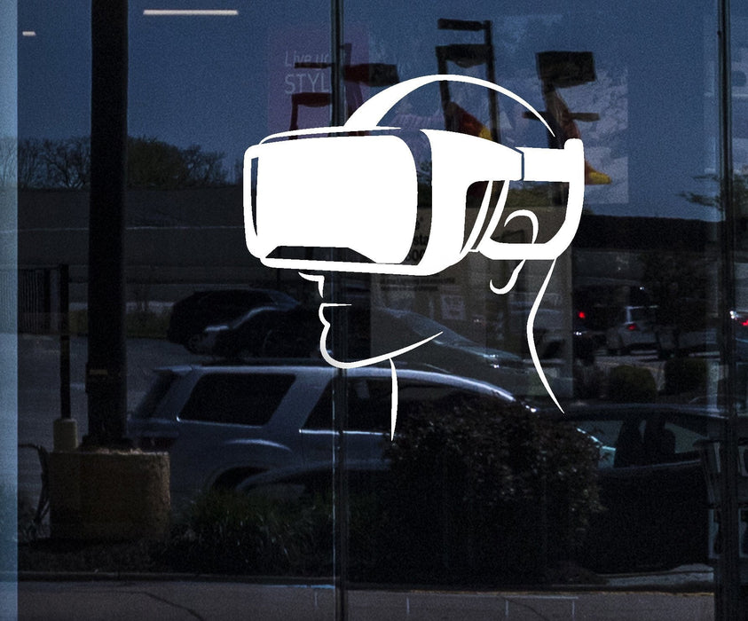 Window Vinyl Wall Decal Virtual Reality Head-Mounted Display Stickers Unique Gift (1937igw)