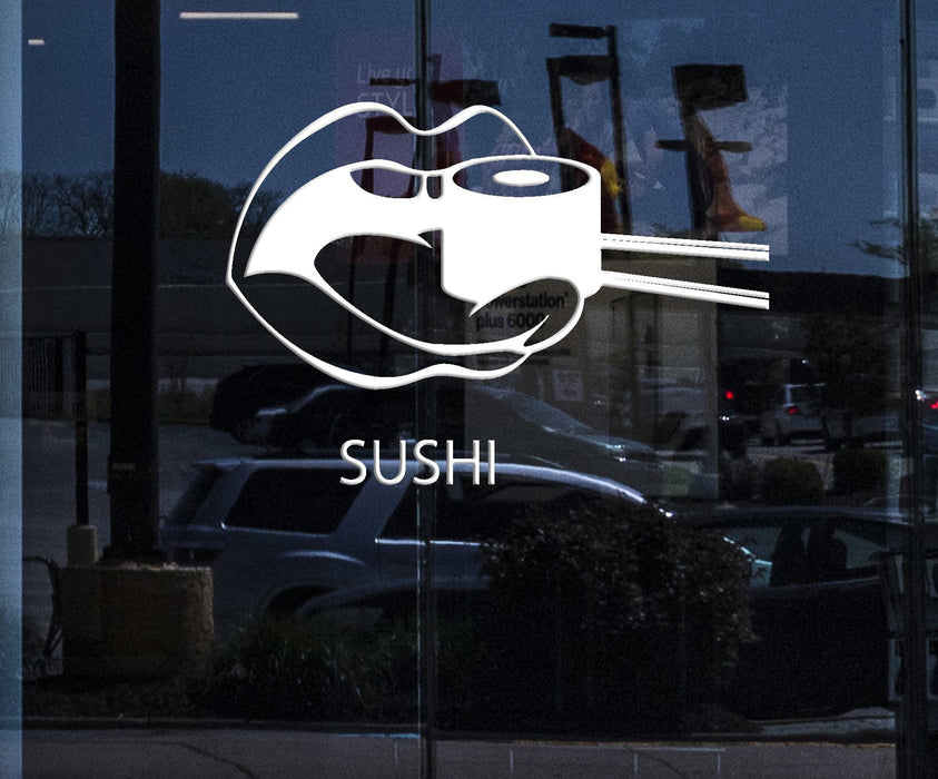 Window and Wall Decal Sushi Food Japan Oriental Restaurant Vinyl Stickers Art Mural Unique Gift (ig2574w)