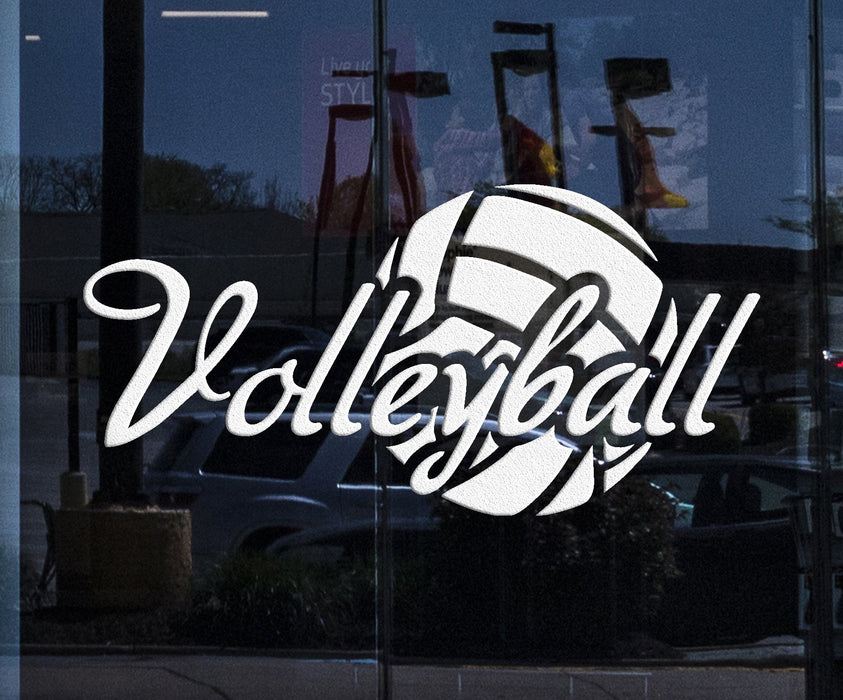 Window Glass and Vinyl Wall Decal Volleyball Ball Sport Stickers Mural Unique Gift (ig3769w)