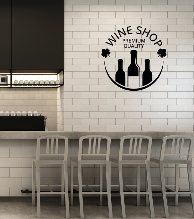 Autocollant mural en vinyle pour décoration murale, cave à vin, bouteille d'alcool, cadeau unique (g105)